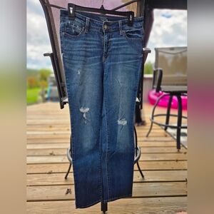 Time and Tru Dark Blue Straight Leg Jeans